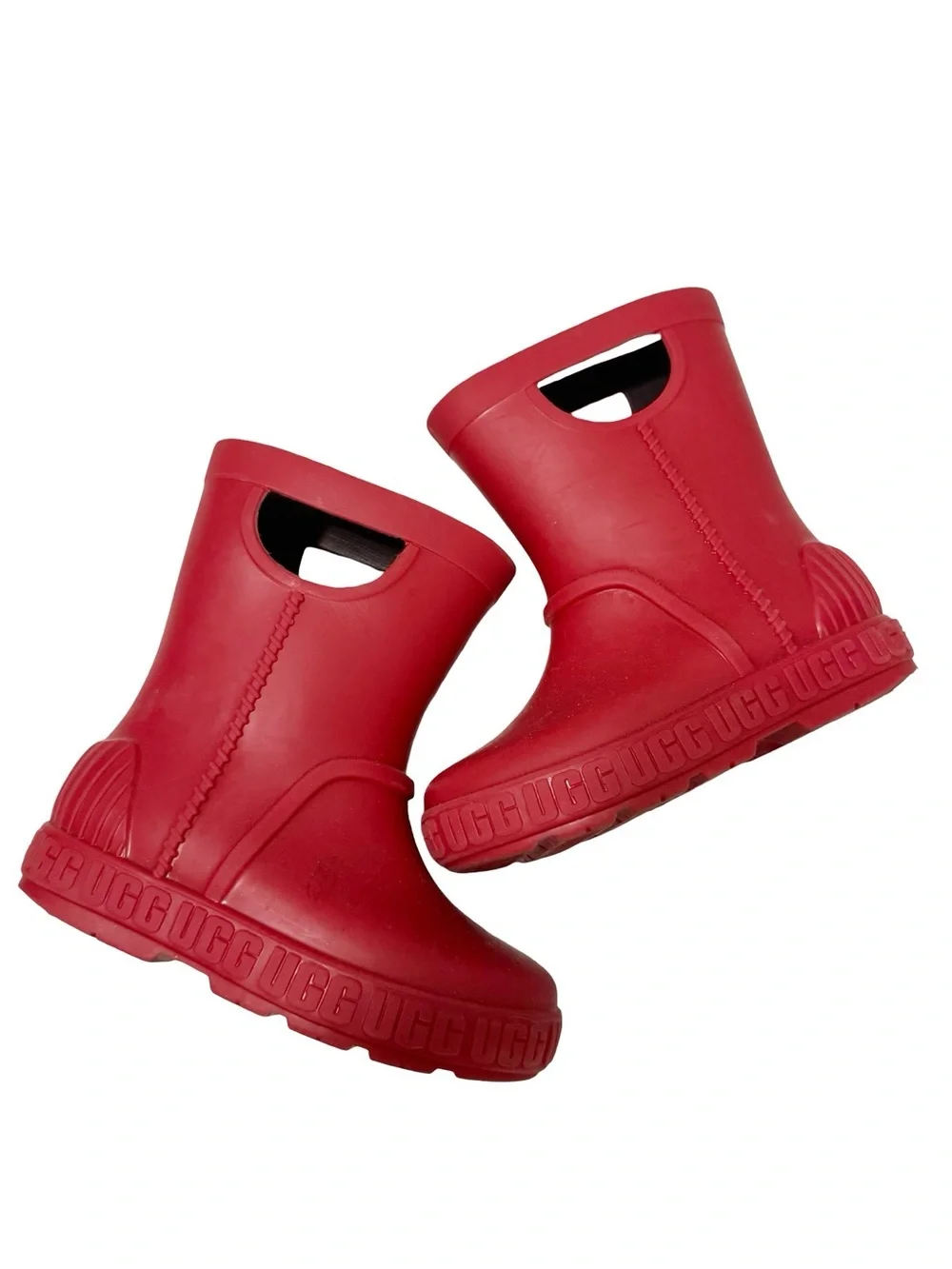 UGG Drizlita Mid-Calf Waterproof Rain Boots Samba Red Toddler Girl 8